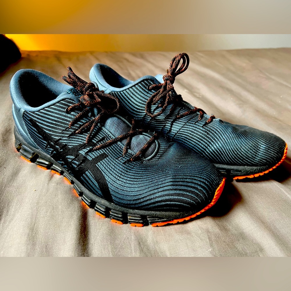 ASICS Men’s Gel-Quantum 360 Gray/Black/Orange Running Shoes Size 11.5
